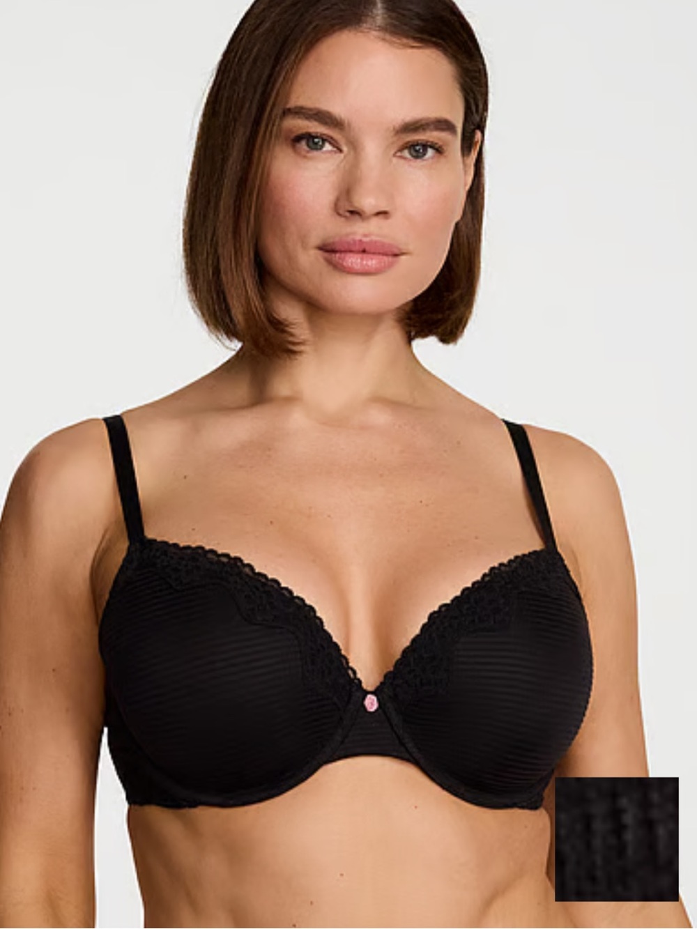 Victoria's Secret Black T-shirt Perfect Shape Bra 38D